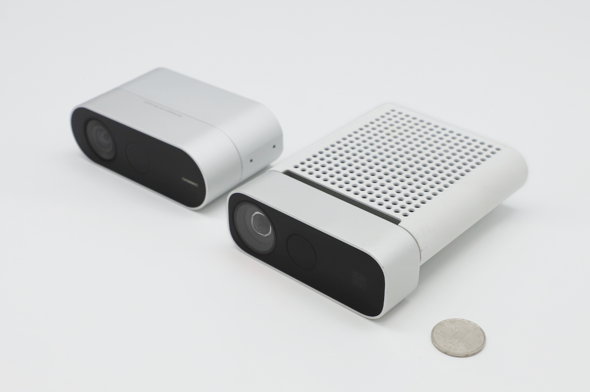 Femto Bolt與Azure Kinect DK外觀(guān)對比圖。.png